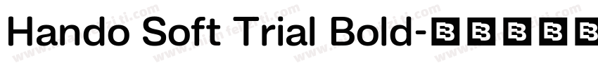Hando Soft Trial Bold字体转换